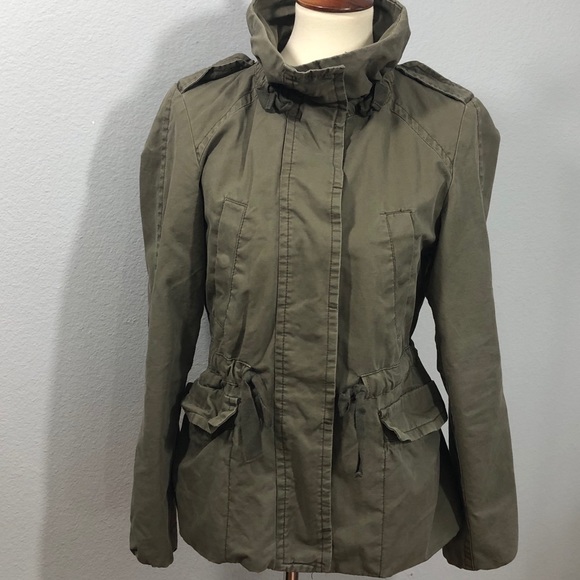 Gap Cotton Funnel Utility Jacket {kale} - Picture 3 of 8